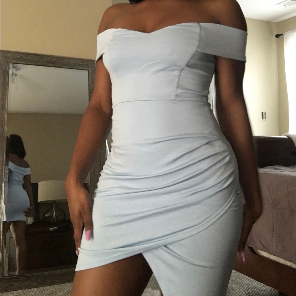 High Low Blue Dress